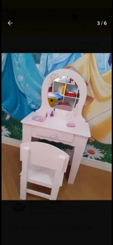Mini Penteadeira com Banqueta