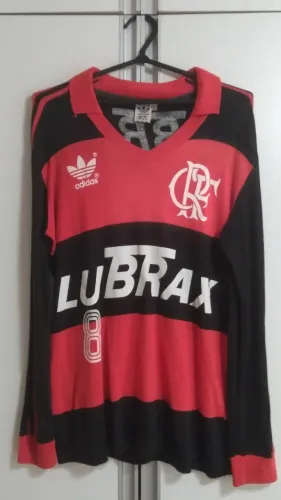 Camisa Flamengo Vôlei De Jogo Manga Longa Adidas 1988/1992 #8 Lubrax Raridade Original