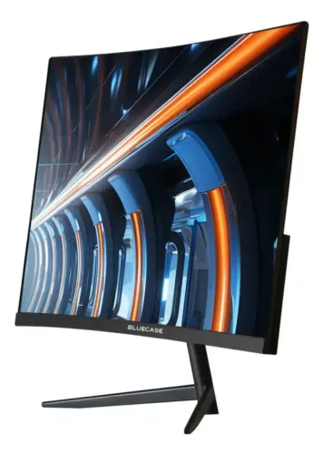 Monitor 23,8 Curvo Bluecase 100hz Full Hd 5ms Va Cor Preto