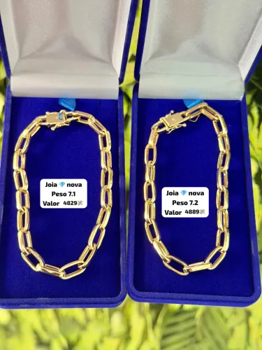 Pulseira de ouro 18k Novas | Certificado de garantia | Loja física