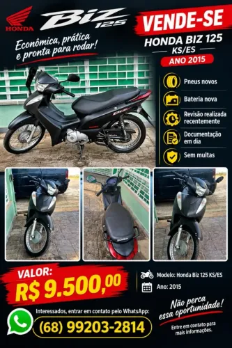 Honda Biz 125 ES/ ES F.inj./es MIX F.injection 2015