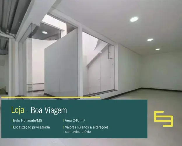 Loja para alugar no bairro Boa Viagem em Belo Horizonte/MG