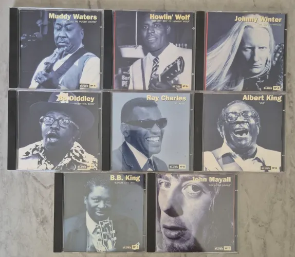 Lote com 8 cds de Blues