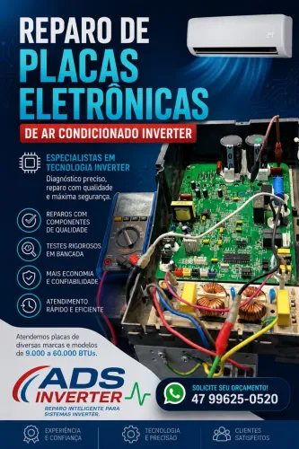 Reparo placa ar inverter