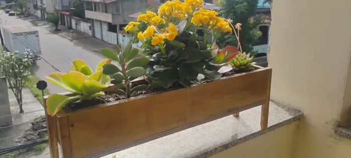 Jardineiras e floreiras - Já plantadas