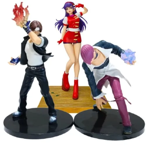 Combo Figuras de Ação The King of Fighters ?98 SNK - Kyo, Iori e Athena
