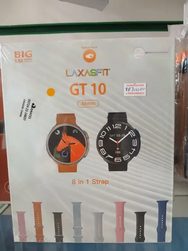 Relógio smartwatch GT10 (acomapanha 8 pulseiras e 2 relógios)