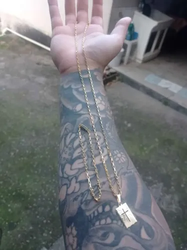 corrente banhada a ouro 18k