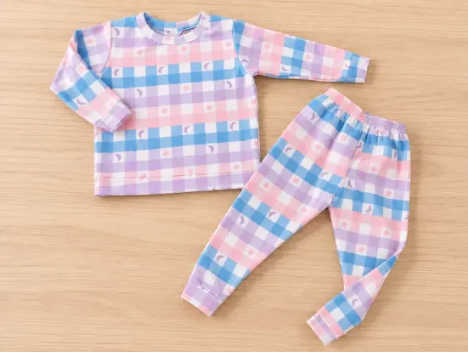 Conjunto Soft Infantil Feminino Inverno Xadrez Roupa Quentinha