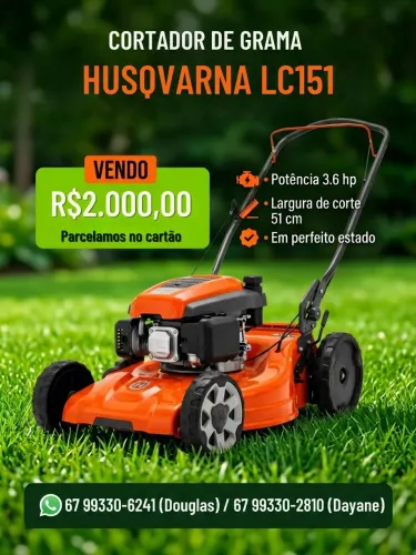 Cortador de gramas com tração