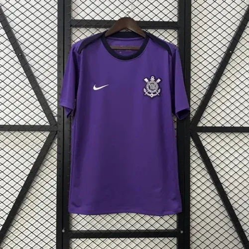 Camisa Corinthians Pré-Jogo 25/26 Torcedor Nike Masculina - Roxa