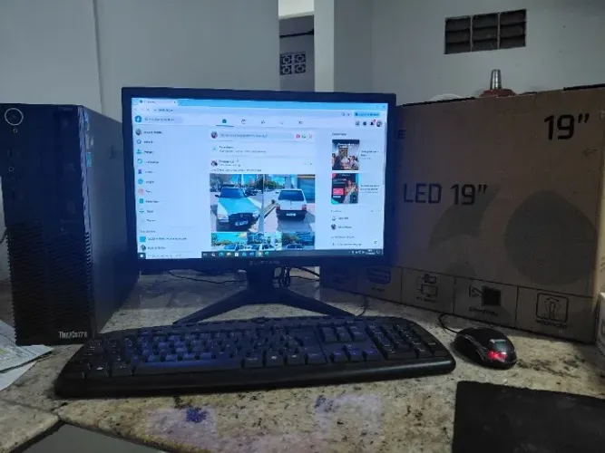 Computador Completo Lenovo i7 + Placa de Video Monitor 19 Excelente Divido