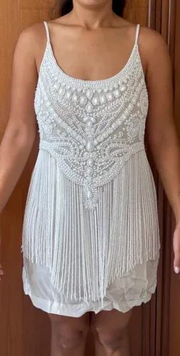 Vestido Animale de pedraria