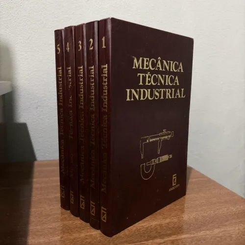 Coleção mecânica técnica e industrial 5 volumes