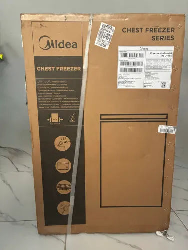 Freezer Horizontal 100L Inverter Bivolt Branco Midea
