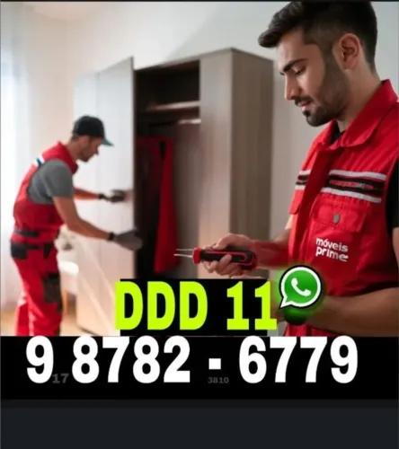 Montador de móveis para montagem e desmontagem de guarda-roupas, armários, closet e cômoda