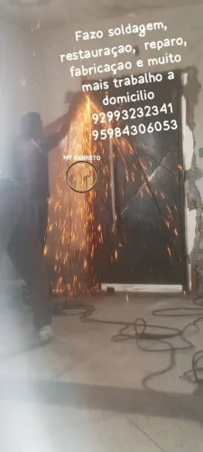 Trabalho de solda  serralheria a domicilio 