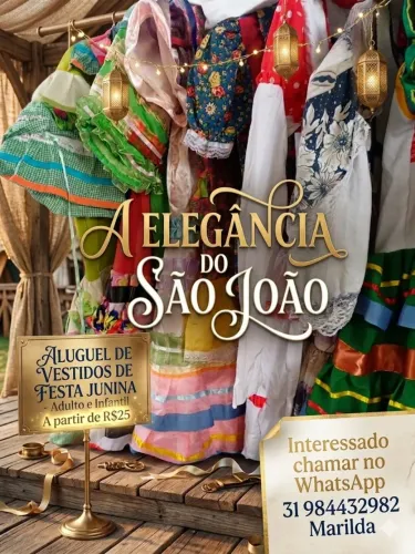 Aluguel de Vestidos e Saias de Quadrilha para Festa Junina Adulto e Infantil