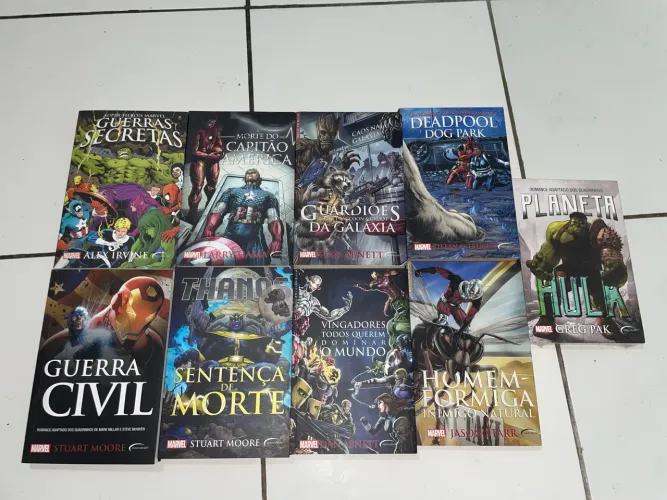 Combo Marvel: Lote com 9 Livros (Guerras Secretas, Deadpool e +)
