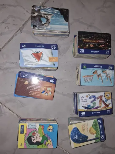 Cartões telefones colecionável 