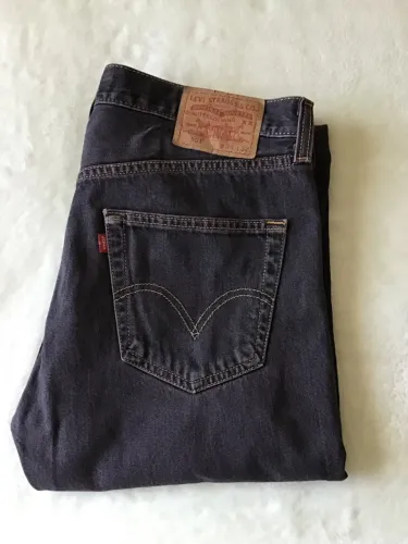 Calça Preta Levi's Original 501 Masculina 34x32