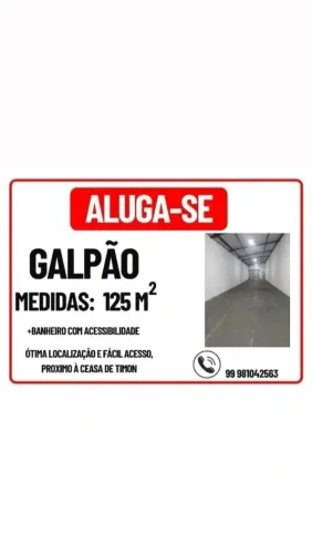 Galpão para Aluguel