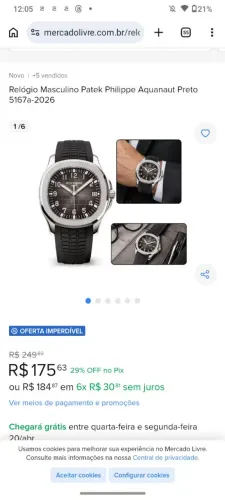 Relógio Patek Philippe
