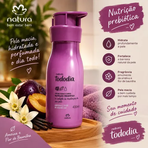 Hidratante Corporal Natura Tododia Amora e Flor de Baunilha