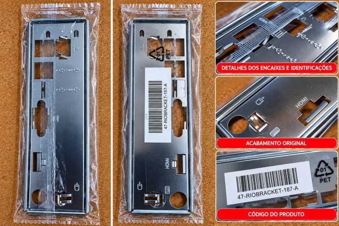 Bracket / suporte traseiro para gabinete - 47-RIOBRACKET-187-A