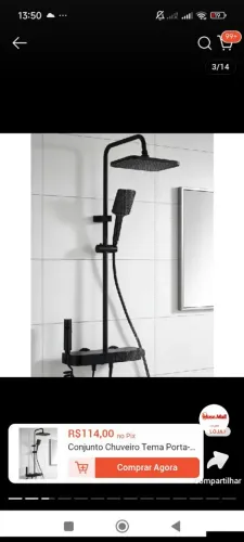 Vendo chuveiro completo nunca usado