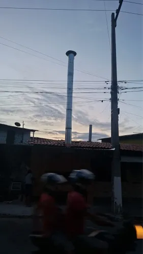 Chaminé, filtron com coifa 