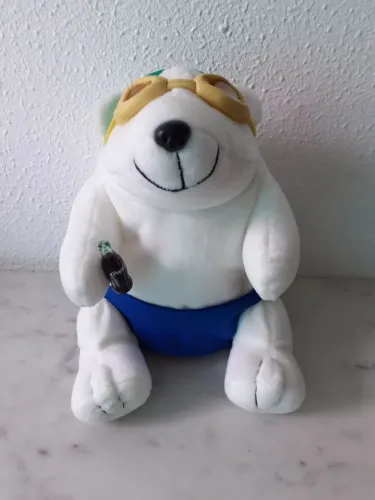 Urso de Pelúcia Coca-Cola Olimpíadas Natação