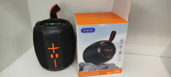 ? Mini Caixa de Som Estéreo Portátil Inova MD-13345 ? 10W