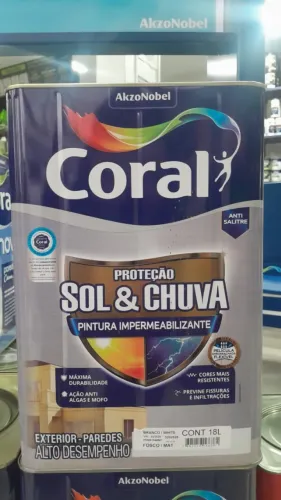 Coral Sol e Chuva Pintura Impermeabilizante