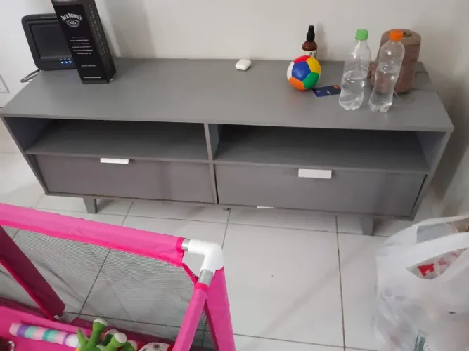 Cama box, rack, e bancada