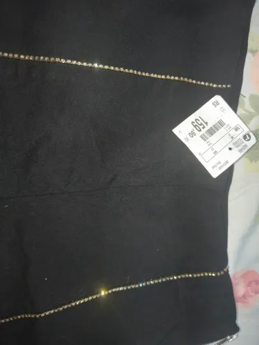 Short preto com strass