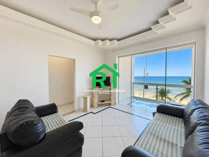 Apartamento frente mar, vista mar com 3 quartos (3 suítes), 1 vaga à venda em Pitangueiras