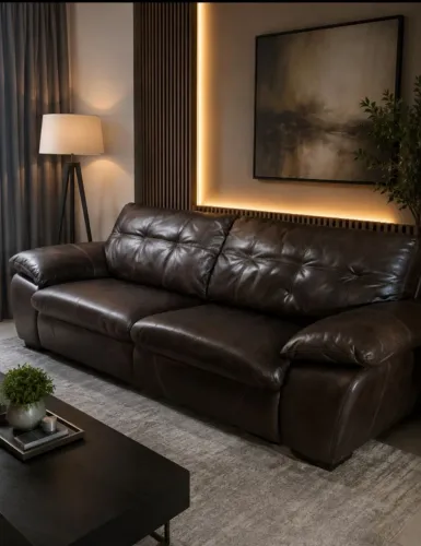 Sofa em couro entrego 