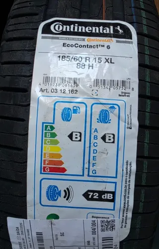 Pneu 185/60 R15 88H Continental ultracontact 6