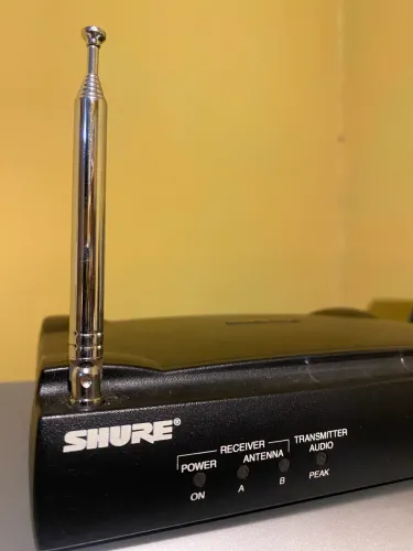 Receptor de microfone sem fio shure vintage