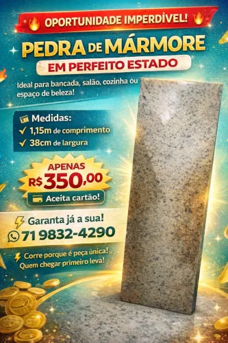 Pedra de mármore para bancada