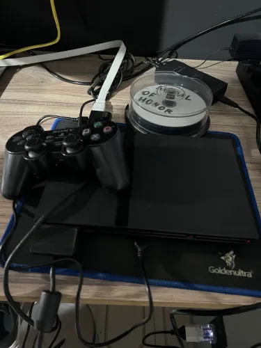 Ps2 slim completo com jogos