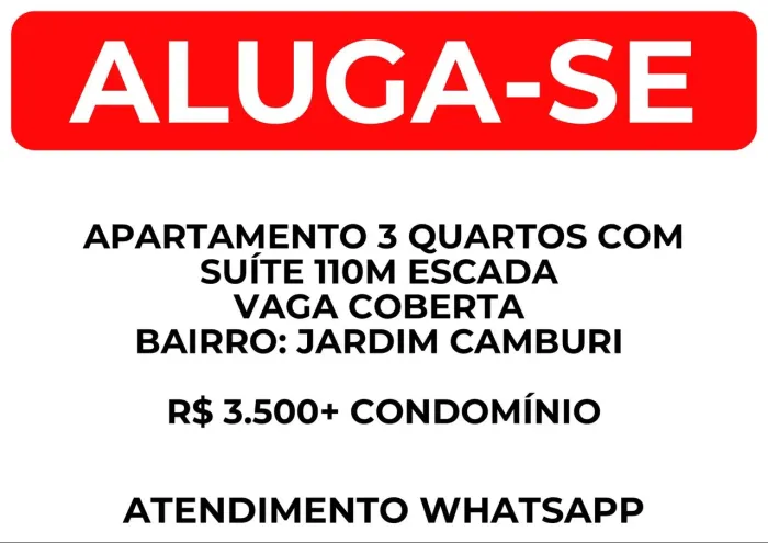 Apartamento três quartos com suíte 