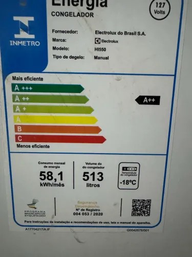 Freezer 513 litros