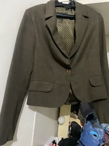 Blazer curto acinturado Luigi Bertolli tam 40 