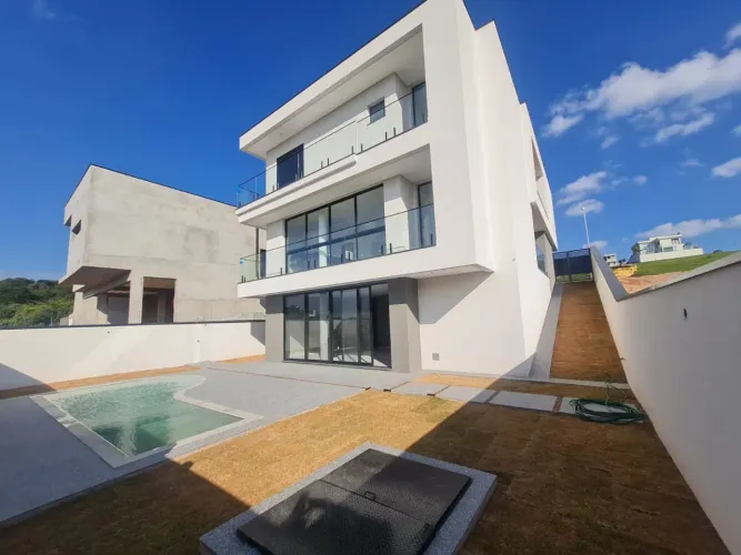 Casa NOVA em Condomínio, à venda, em Jundiaí - Alphaville I - AU= 352,00m² - 3 suítes - Li