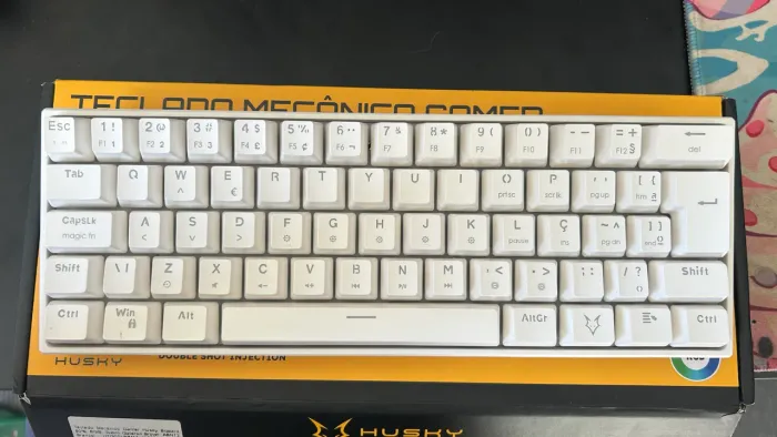 Teclado Mecânico Gamergg RGB Husky Blizzard 60% Switch Brown Gateron
