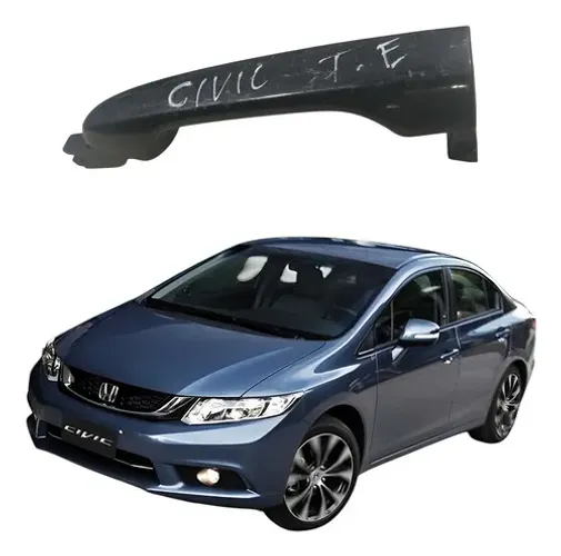 Maçaneta Externa Porta Traseira Esquerda Honda Civic 2016 Cinza Traseira