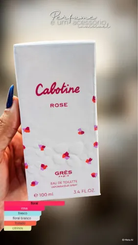 Perfume cabortine rose