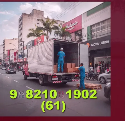 Frete )_( com ajudantes para toda a cidade